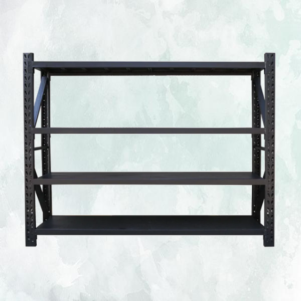 2.0m x 1.5m x 0.6m 800KG (W x H x D) Heavy Duty Shelving – Available in Mettle Black, Black & Orange