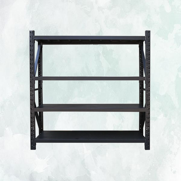 1.5m x 1.5m x 0.6m 800KG (W x H x D) Heavy Duty Shelving – Available in Mettle Black, Black & Orange