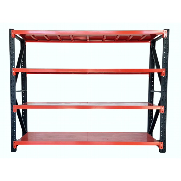 2.0m x 1.5m x 0.6m 800KG (W x H x D) Heavy Duty Shelving – Available in Mettle Black, Black & Orange