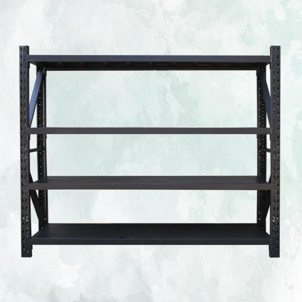 2.4m x 1.5m x 0.6m 800KG (W x H x D) Heavy Duty Shelving – Available in Mettle Black