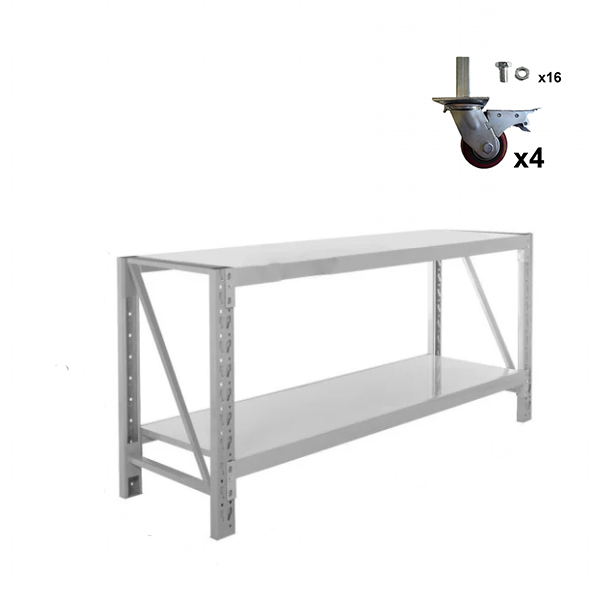 1.5m x 0.9m x 0.6m 400KG (W x H x D) Heavy Duty Workbench – Available in Mettle Black and Grey