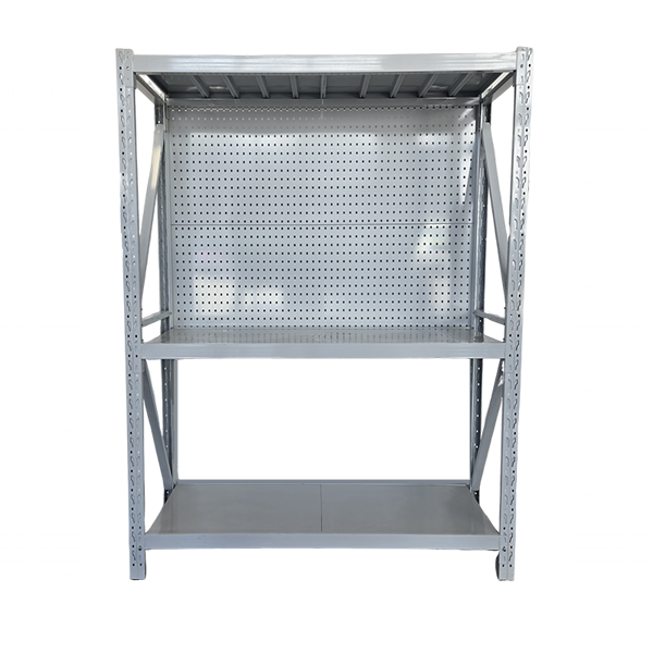 1.5m x 2.0m x 0.6m 600KG (W x H x D) Heavy Duty Pegboard Shelving – Available in Mettle Black and Grey