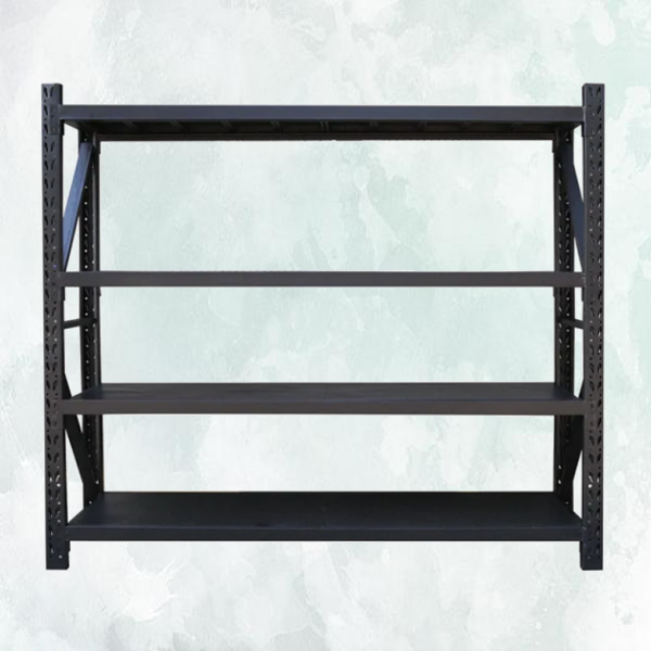 2.4m x 1.8m x 0.6m 800KG (W x H x D) Heavy Duty Shelving – Available in Mettle Black