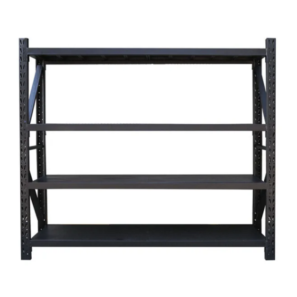 2.4m x 1.8m x 0.6m 800KG (W x H x D) Heavy Duty Shelving – Available in Mettle Black