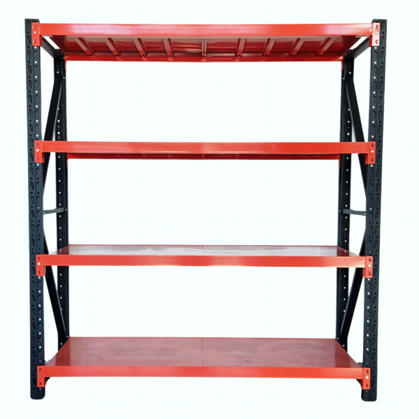 2.0m x 2.0m x 0.6m 800KG (W x H x D) Heavy Duty Shelving – Available in Mettle Black, Grey, Blue & Grey, Blue & Orange, Black & Orange