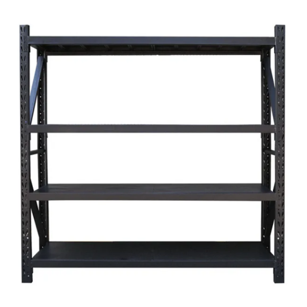 2.4m x 2.0m x 0.6m 800KG (W x H x D) Heavy Duty Shelving – Available in Mettle Black