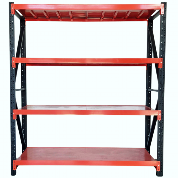 2.0m x 2.4m x 0.6m 800KG (W x H x D) Heavy Duty Shelving – Available in Mettle Black, Grey, Blue & Grey, Blue & Orange, Black & Orange