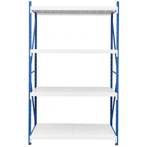 1.5m x 2.4m x 0.6m 800KG (W x H x D) Heavy Duty Shelving – Available in Mettle Black, Grey, Blue & Grey, Blue & Orange, Black & Orange