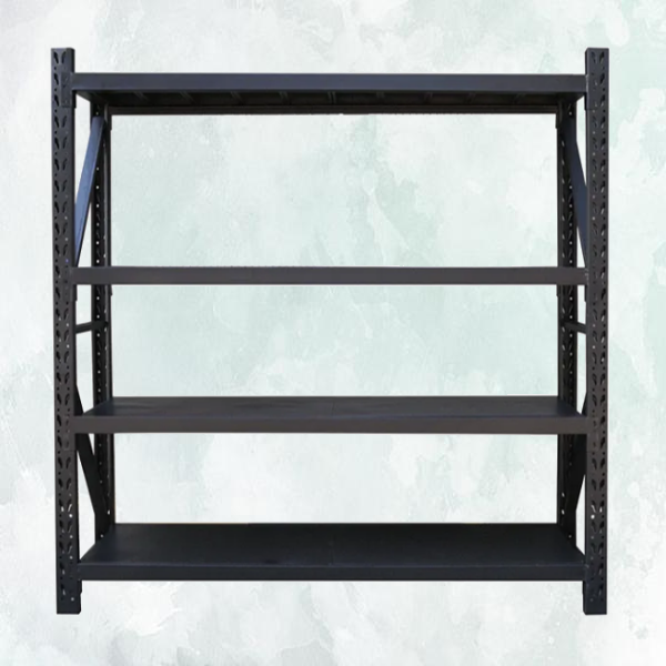 2.0m x 2.4m x 0.6m 800KG (W x H x D) Heavy Duty Shelving – Available in Mettle Black, Grey, Blue & Grey, Blue & Orange, Black & Orange