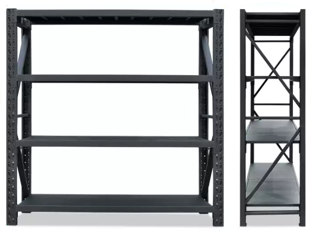 2.0m x 1.5m x 0.6m 800KG (W x H x D) Heavy Duty Shelving – Available in Mettle Black, Black & Orange