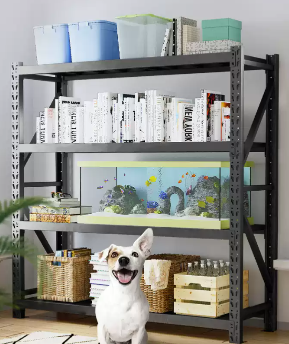 1.2m x 1.8m x 0.6m 800KG (W x H x D) Heavy Duty Shelving – Available in Mettle Black, Blue & Orange, Black & Orange